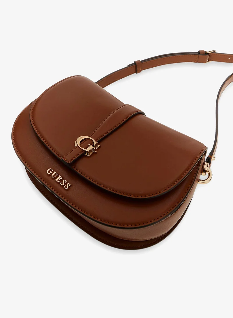 GUESS  Carrie Flap Over Shoulder Bag for Women | Best Price UAE